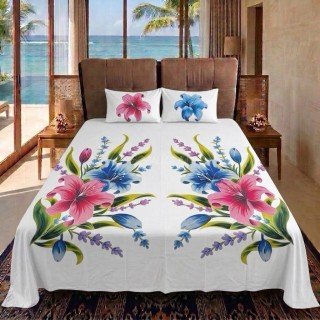 Bedsheet Hand Painted Handmade in Bali